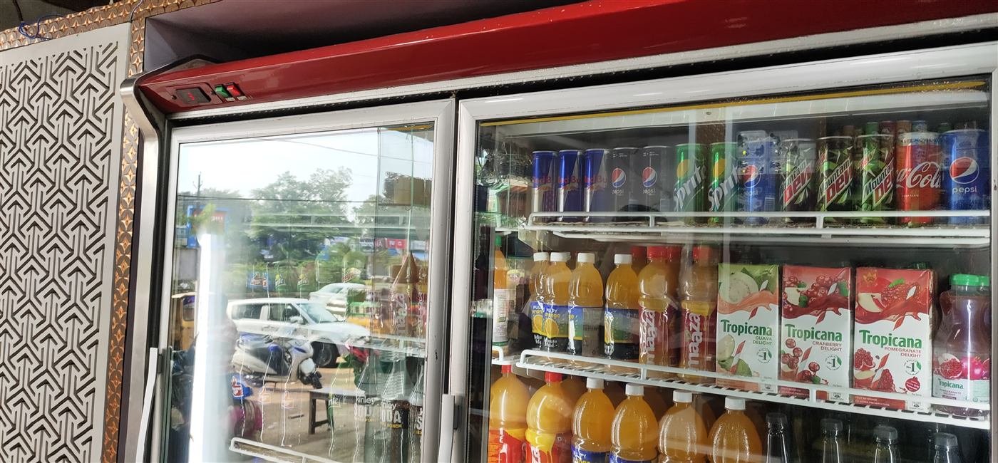 Commercial beverage cooler serviced by AN Repair Services in Kamareddy