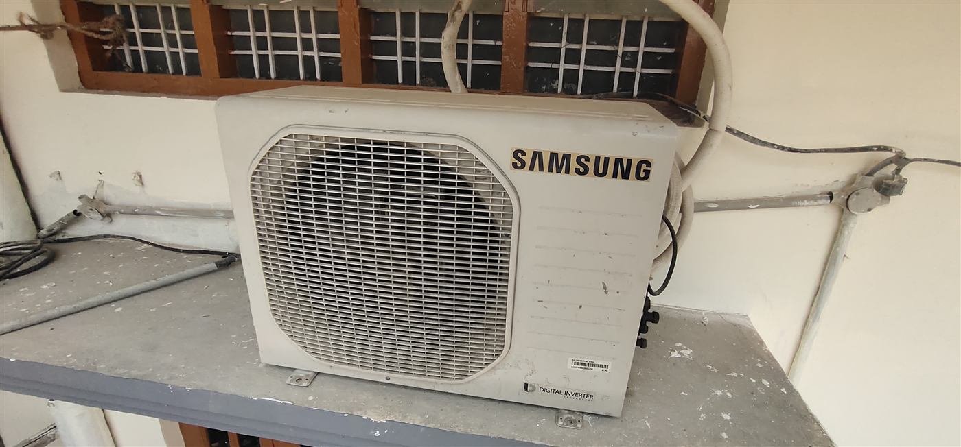 Samsung digital inverter outdoor AC unit installed by AN Repair Services in Kamareddy
